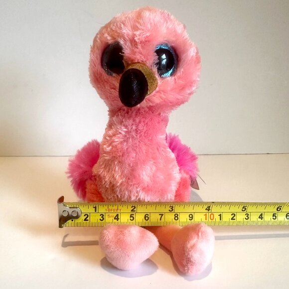 Ty Beanie Boos GILDA the Pink Flamingo Plush 6.25” with Tag - Picture 14 of 14